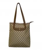 GUCCIグッチ）の古着「GGスプリームトートバッグ」｜ブラウン