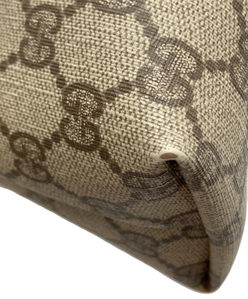 GUCCI（グッチ）GUCCI (グッチ) GGスプリームトートバッグ ブラウンの古着・服飾アイテム