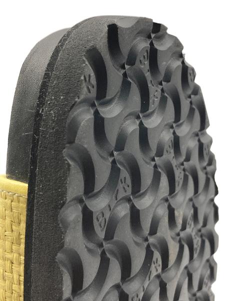 BIRKENSTOCK（ビルケンシュトック）BIRKENSTOCK (ビルケンシュトック) Milano Raffia/サンダル ブラック×イエロー サイズ:26.5の古着・服飾アイテム