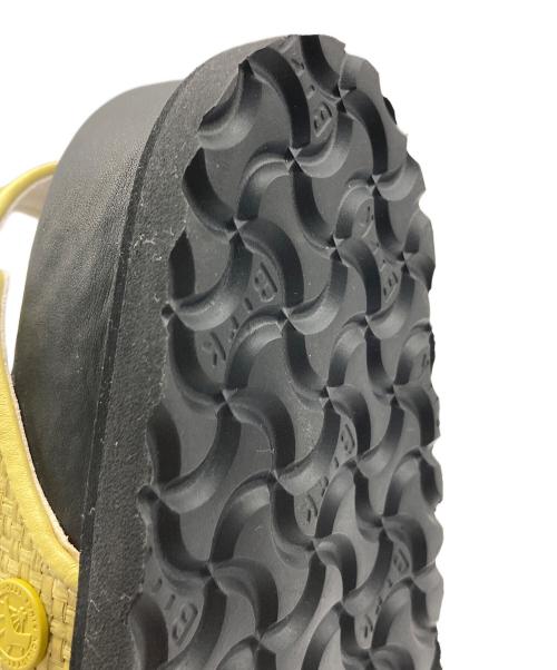 BIRKENSTOCK（ビルケンシュトック）BIRKENSTOCK (ビルケンシュトック) Milano Raffia/サンダル ブラック×イエロー サイズ:26.5の古着・服飾アイテム