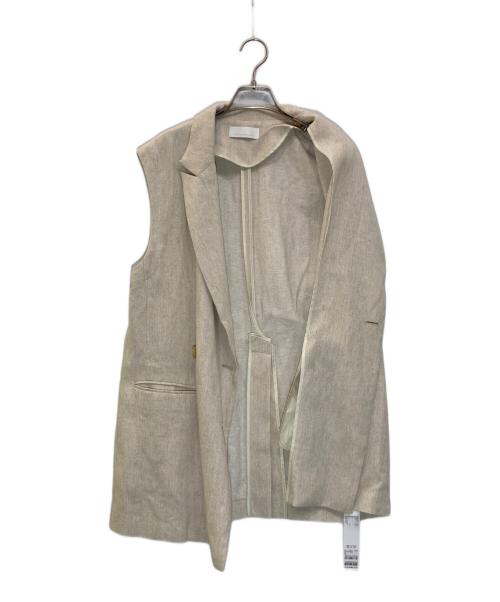 GALLARDA GALANTE（ガリャルダガランテ）GALLARDA GALANTE (ガリャルダガランテ) リネンダブルベスト ベージュ サイズ:freeの古着・服飾アイテム