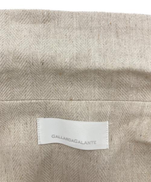 GALLARDA GALANTE（ガリャルダガランテ）GALLARDA GALANTE (ガリャルダガランテ) リネンダブルベスト ベージュ サイズ:freeの古着・服飾アイテム