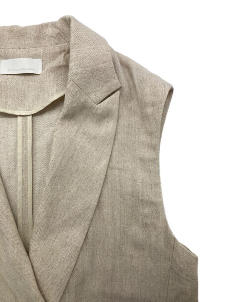 GALLARDA GALANTE（ガリャルダガランテ）GALLARDA GALANTE (ガリャルダガランテ) リネンダブルベスト ベージュ サイズ:freeの古着・服飾アイテム