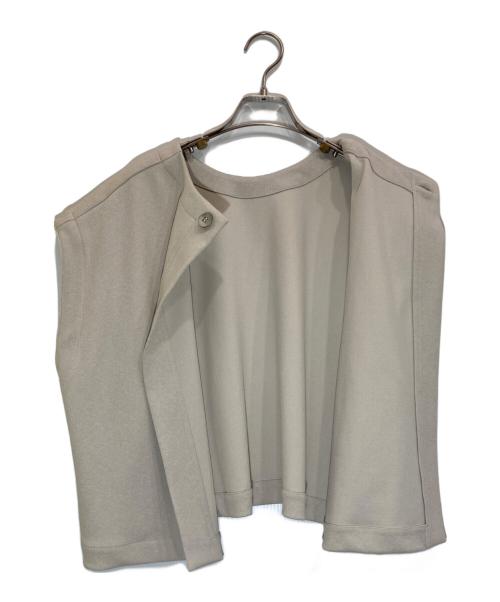 BEARDSLEY（ビアズリー）BEARDSLEY (ビアズリー) ムーンライクショートベスト ベージュ サイズ:freeの古着・服飾アイテム