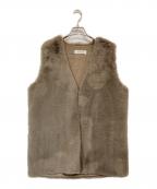 THE PAUSEザポーズ）の古着「エコファーVネックジレ」｜グレー