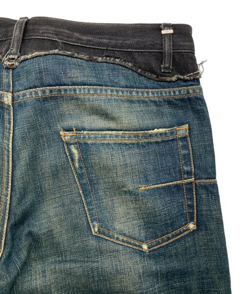 DIOR HOMME（ディオール オム）DIOR HOMME (ディオール オム) コンバインスキニーデニム インディゴ × グレー サイズ:27の古着・服飾アイテム