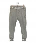 1PIU1UGUALE3 RELAXウノピゥウノウグァーレトレ リラックス）の古着「ラインストーンスウェットパンツ」｜グレー