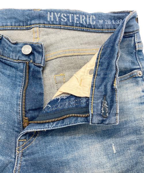 Hysteric Glamour（ヒステリックグラマー）Hysteric Glamour (ヒステリックグラマー) スタッズストレッチデニムパンツ インディゴ サイズ: W28×L32の古着・服飾アイテム
