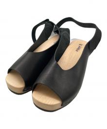 Trippen（トリッペン）の古着「ウッドソールサンダル」｜ブラック