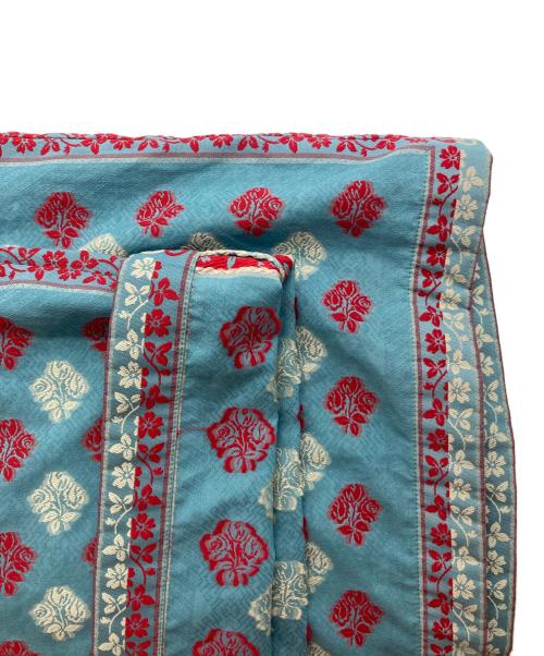 GUCCI（グッチ）GUCCI (グッチ) 総柄刺繍カフタンドレス/627309 ブルー サイズ:40の古着・服飾アイテム