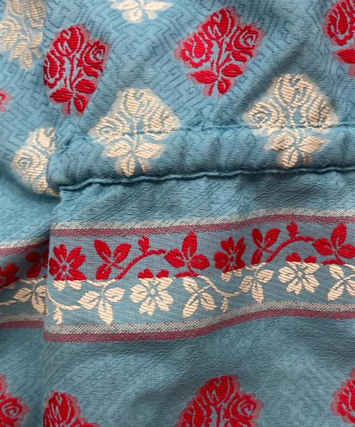 GUCCI（グッチ）GUCCI (グッチ) 総柄刺繍カフタンドレス/627309 ブルー サイズ:40の古着・服飾アイテム