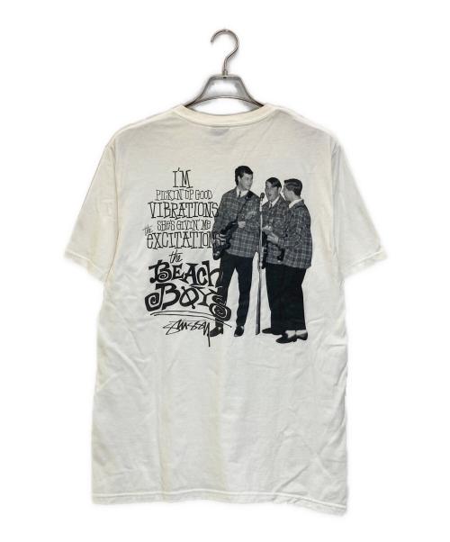 stussy（ステューシー）stussy (ステューシー) プリントTシャツ ホワイト サイズ:Ⅿの古着・服飾アイテム