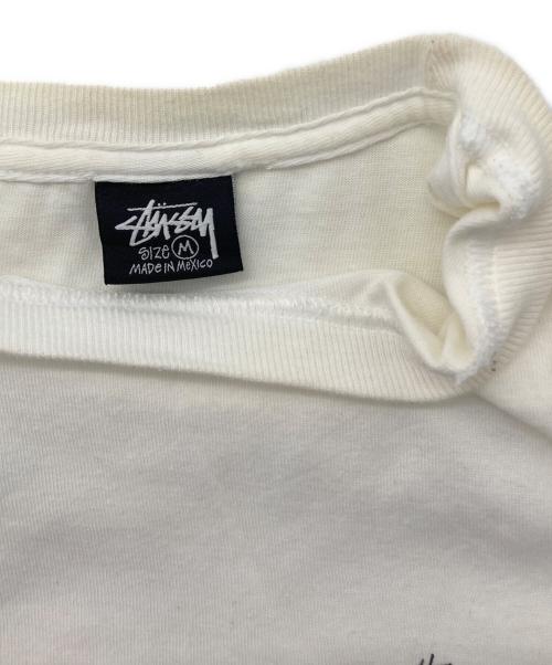 stussy（ステューシー）stussy (ステューシー) プリントTシャツ ホワイト サイズ:Ⅿの古着・服飾アイテム