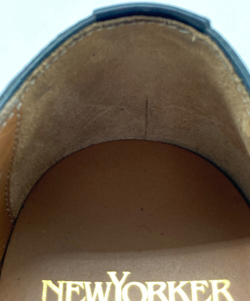 NEWYORKER（ニューヨーカー）NEWYORKER (ニューヨーカー) ストレートチップレザーシューズ ブラック サイズ:6 1/2の古着・服飾アイテム