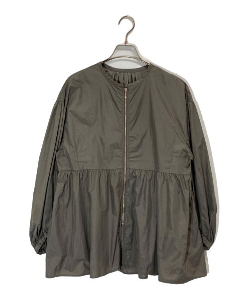 green label relaxing（グリーンレーベルリラクシング）green label relaxing (グリーンレーベルリラクシング) ボリュームスリーブエアリーブルゾン グレー サイズ:SIZE Freeの古着・服飾アイテム