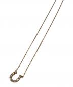 4℃ヨンドシー）の古着「K18イエローゴールド ホースシューネックレス」