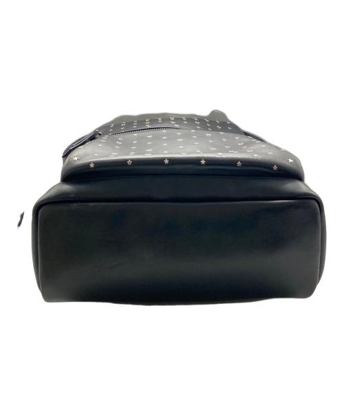 JIMMY CHOO（ジミーチュウ）JIMMY CHOO (ジミーチュウ) WILMER YSN スターレザーリュック ブラックの古着・服飾アイテム