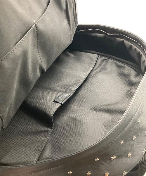 JIMMY CHOO（ジミーチュウ）JIMMY CHOO (ジミーチュウ) WILMER YSN スターレザーリュック ブラックの古着・服飾アイテム