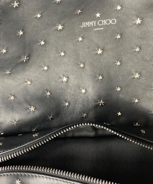 JIMMY CHOO（ジミーチュウ）JIMMY CHOO (ジミーチュウ) WILMER YSN スターレザーリュック ブラックの古着・服飾アイテム