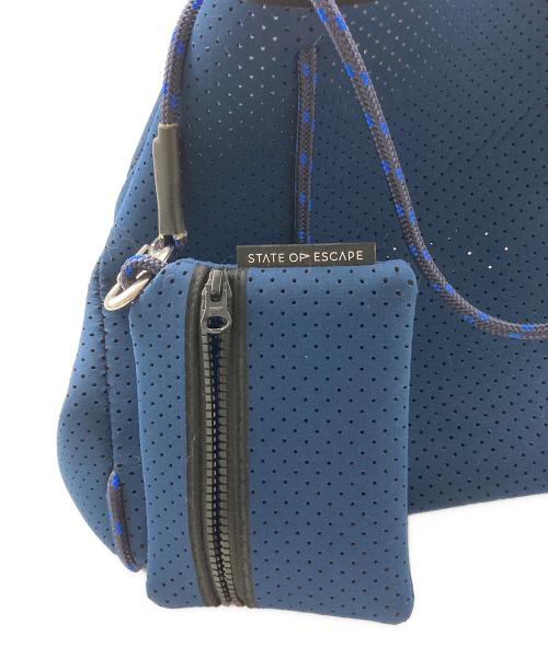 STATE OF ESCAPE（ステイトオブエスケープ）STATE OF ESCAPE (ステイトオブエスケープ) ポーチ付きトートバッグ ネイビーの古着・服飾アイテム