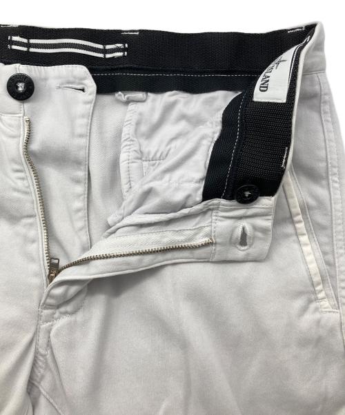 STONE ISLAND（ストーンアイランド）STONE ISLAND (ストーンアイランド) ストレッチパンツ ホワイト サイズ:W29の古着・服飾アイテム