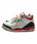NIKE (ナイキ) AIR JORDAN 3 RETRO レッド×ホワイト サイズ:27.5：5000円