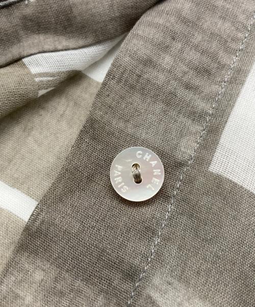 CHANEL（シャネル）CHANEL (シャネル) ウィンドウズラインシアーシャツ グレー サイズ:不明の古着・服飾アイテム