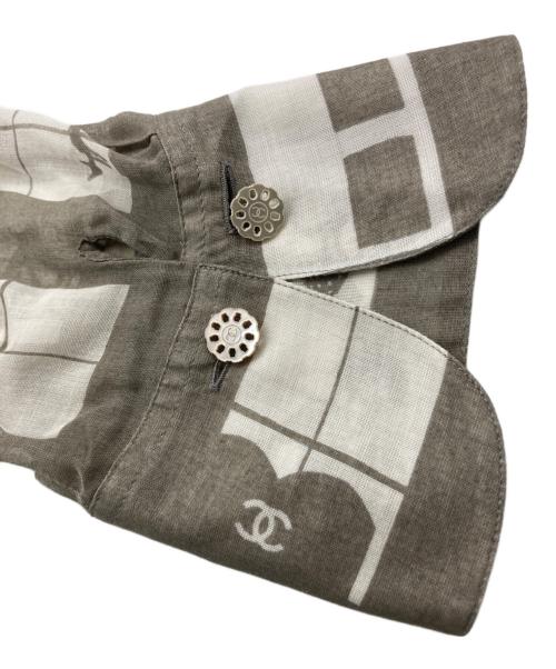 CHANEL（シャネル）CHANEL (シャネル) ウィンドウズラインシアーシャツ グレー サイズ:不明の古着・服飾アイテム