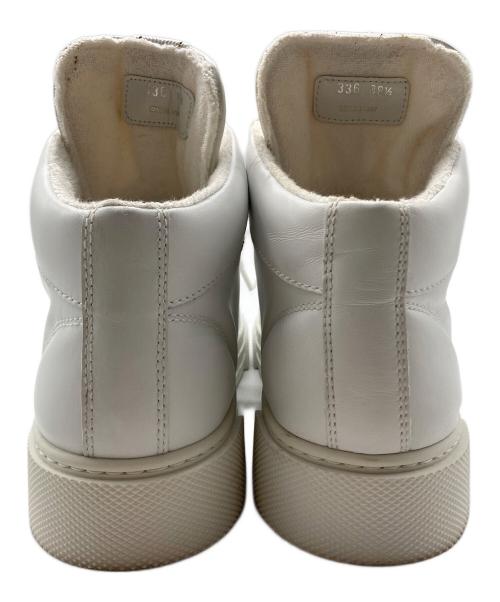 MIU MIU（ミュウミュウ）MIU MIU (ミュウミュウ) グリッターハイカットスニーカー ホワイト サイズ:38 1/2の古着・服飾アイテム