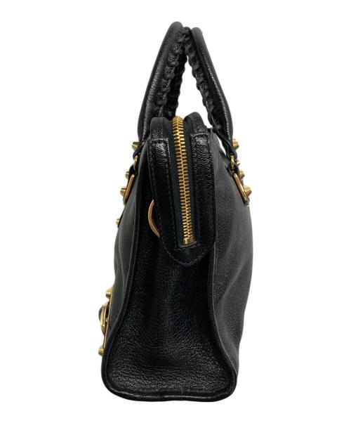 BALENCIAGA（バレンシアガ）BALENCIAGA (バレンシアガ) クラシック メタリック エッジ シティS ブラックの古着・服飾アイテム