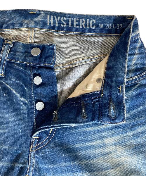 Hysteric Glamour（ヒステリックグラマー）Hysteric Glamour (ヒステリックグラマー) スタッズ加工デニムパンツ インディゴ サイズ:28の古着・服飾アイテム
