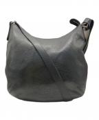 HIROFUヒロフ）の古着「ソーロレザーショルダーバッグ」｜ネイビー