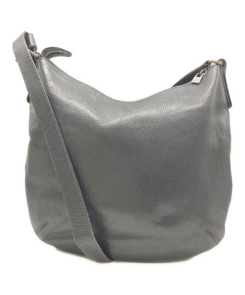 HIROFU（ヒロフ）HIROFU (ヒロフ) ソーロレザーショルダーバッグ ネイビーの古着・服飾アイテム