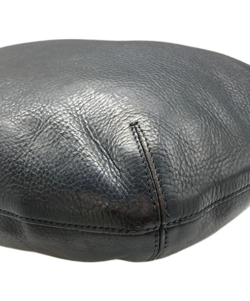 HIROFU（ヒロフ）HIROFU (ヒロフ) ソーロレザーショルダーバッグ ネイビーの古着・服飾アイテム