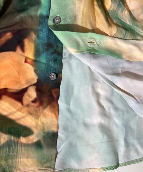 PAUL SMITH（ポールスミス）Paul Smith (ポールスミス) Painted Photograph シャツ グリーン サイズ:Ⅿの古着・服飾アイテム