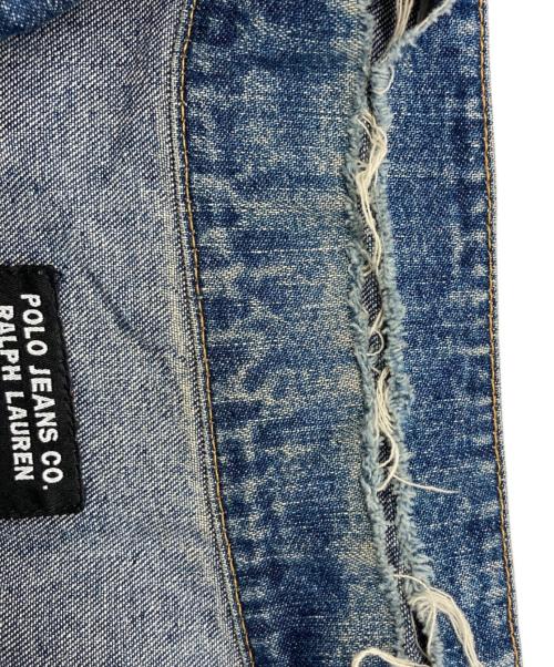 POLO JEANS CO.（ポロジーンズカンパニー）POLO JEANS CO. (ポロジーンズカンパニー) ボロデニムジャケット インディゴ サイズ:3Xの古着・服飾アイテム
