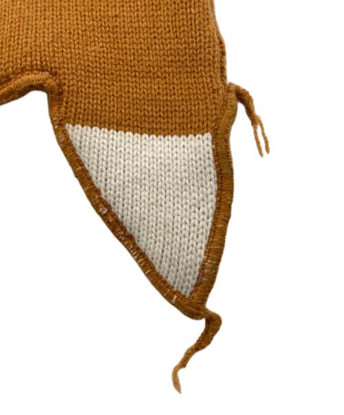 CHARLES JEFFREY LOVERBOY（チャールズ ジェフリー ラバーボーイ）CHARLES JEFFREY LOVERBOY (チャールズ ジェフリー ラバーボーイ) ニットショルダーバッグ ブラウンの古着・服飾アイテム