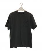 sacaiサカイ）の古着「Side Zip Cotton T-Shirt」｜ブラック