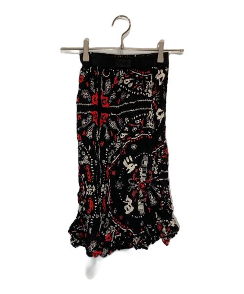 DIESEL（ディーゼル）DIESEL (ディーゼル) ペイズリー柄レーヨンジャケット レッド サイズ:XXSの古着・服飾アイテム