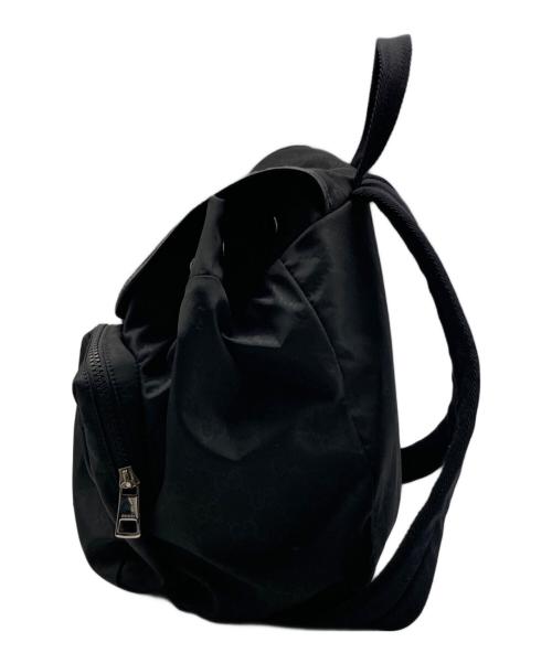 GUCCI（グッチ）GUCCI (グッチ) GGナイロン ナイロン×レザー バックパック ブラックの古着・服飾アイテム