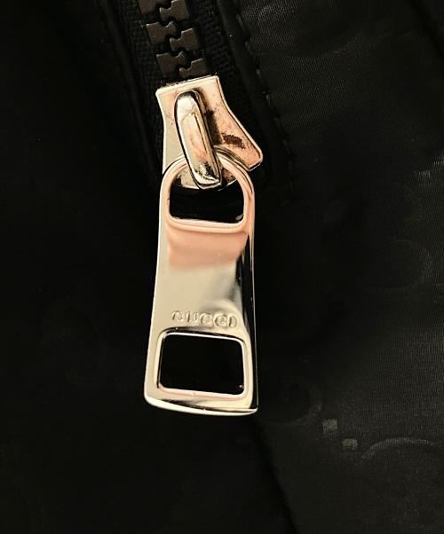 GUCCI（グッチ）GUCCI (グッチ) GGナイロン ナイロン×レザー バックパック ブラックの古着・服飾アイテム