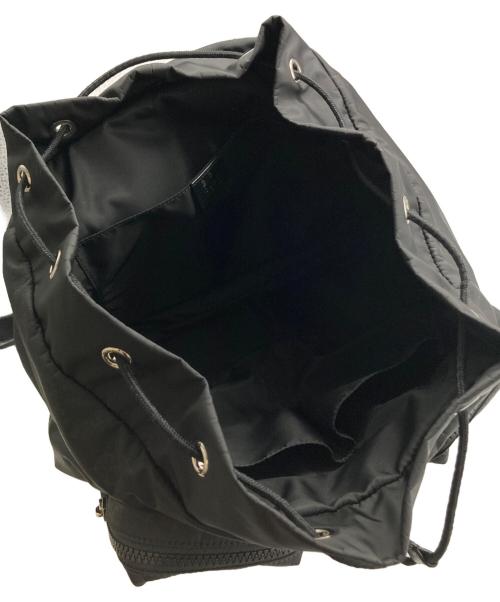 GUCCI（グッチ）GUCCI (グッチ) GGナイロン ナイロン×レザー バックパック ブラックの古着・服飾アイテム
