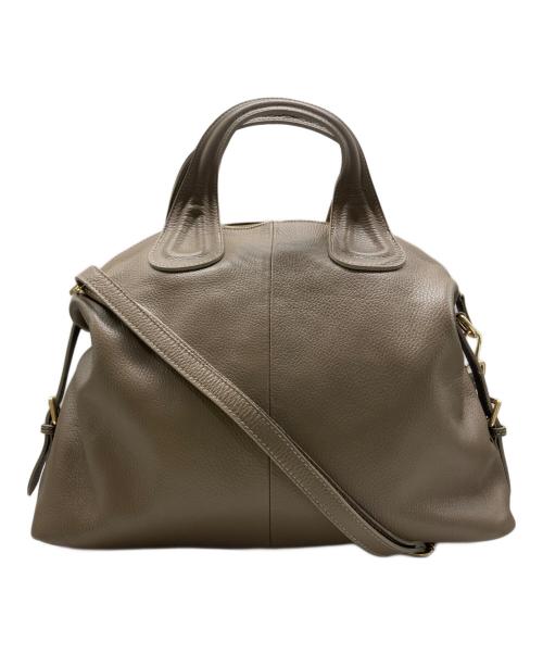 MILLELA FIRENZE（ミレッラフィレンツェ）MILLELA FIRENZE (ミレッラフィレンツェ) サイドベルトボストンレザーバッグ ベージュの古着・服飾アイテム