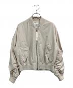 MACPHEEマカフィー）の古着「ポリエステルナイロン ジップアップブルゾン」｜ベージュ