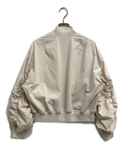 MACPHEE（マカフィー）MACPHEE (マカフィー) ポリエステルナイロン ジップアップブルゾン ベージュ サイズ:36の古着・服飾アイテム