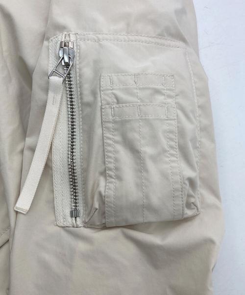 MACPHEE（マカフィー）MACPHEE (マカフィー) ポリエステルナイロン ジップアップブルゾン ベージュ サイズ:36の古着・服飾アイテム