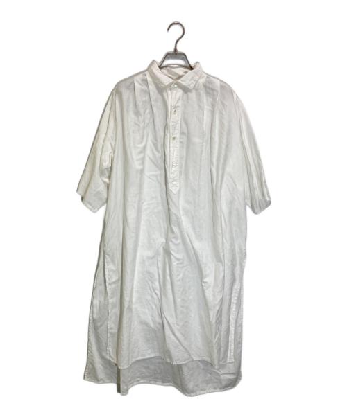 ICHI Antiquites（イチアンティークス）ichi antiquites (イチアンティークス) AZUMADAKI VINTAGE FRENCH COTTON LONG BLOUSE ホワイト サイズ:freeの古着・服飾アイテム