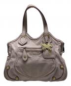 ANNA SUIアナスイ）の古着「レザートートバッグ」｜ピンク