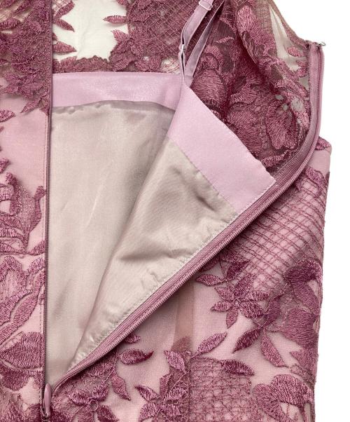 GRACE CONTINENTAL（（グレースコンチネンタル）GRACE CONTINENTAL (（グレースコンチネンタル) トリミングレースワンピース ピンク サイズ:36の古着・服飾アイテム