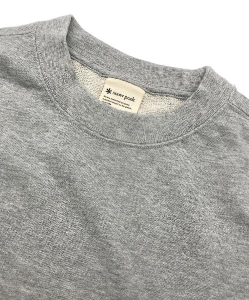 Snow peak（スノーピーク）snow peak (スノーピーク) Recycled Cotton Sweat Crew-Neck グレー サイズ:1の古着・服飾アイテム